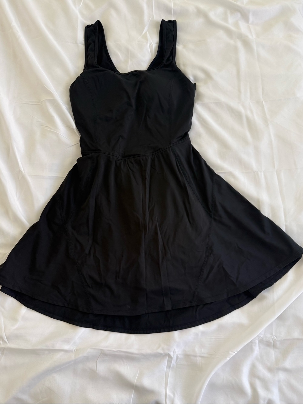 HALARA Black Sleeveless High-Low Tank Dress